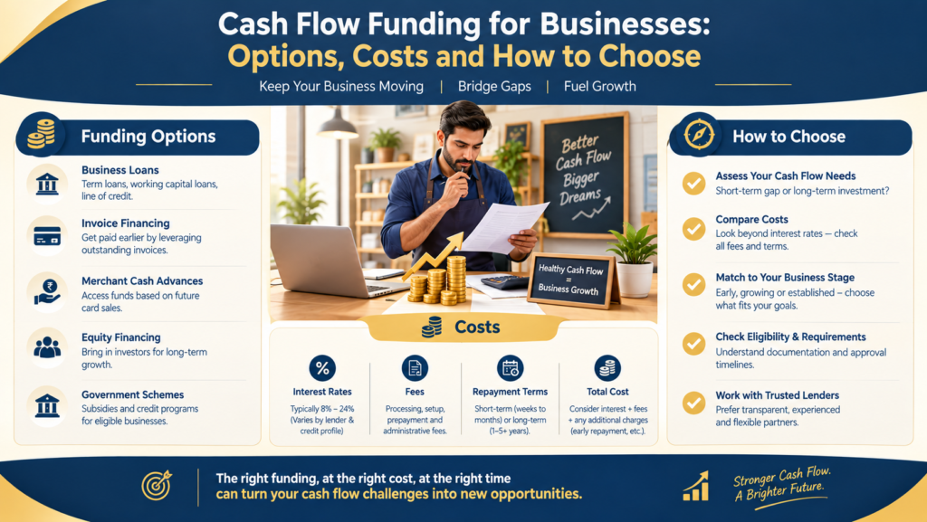 Cash Flow Funding for Businesses: Options, Costs and How to Choose